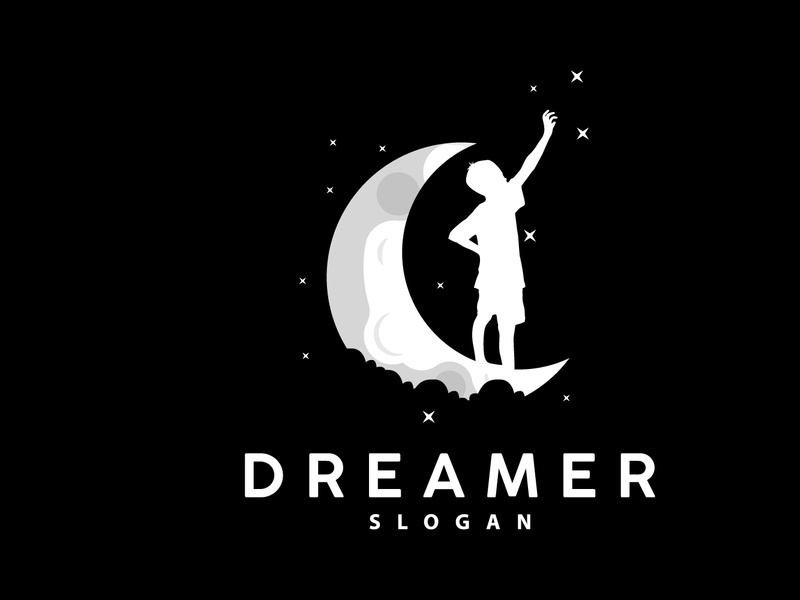 Dream Logo, Kid Dream Inspirational Design