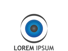 Eye logo with modern concept.