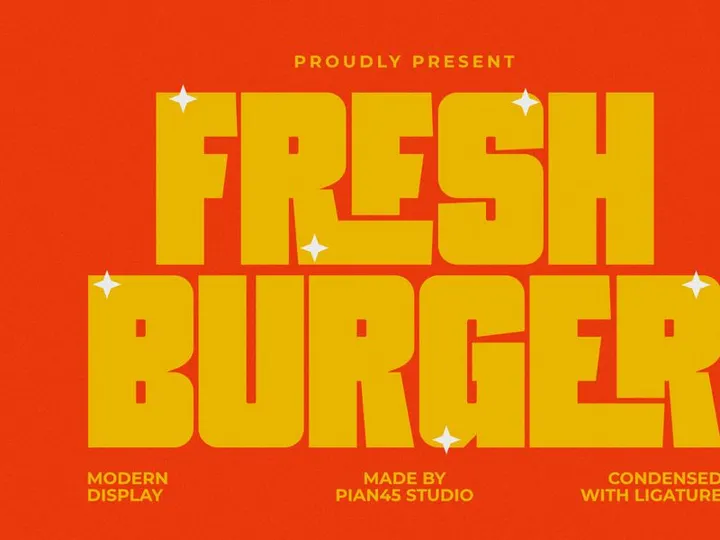 Fresh Burger - Modern Display Font