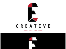creative letter e logo design, for brand, startup, business, company, identity, application, vector