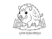 Cute pig saving money vector illustration flat design