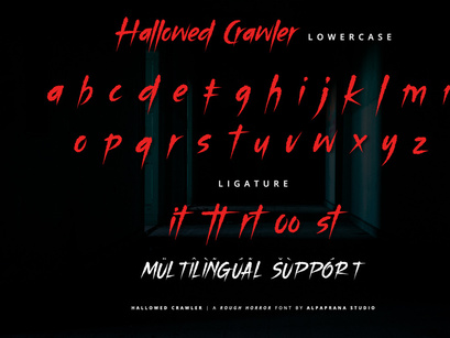 Hallowed Crawler - Rough Font