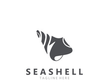 Seashell Logo. Ocean Animals premium quality graphic outline symbols collection