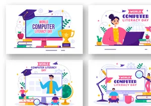 12 World Computer Literacy Day Illustration