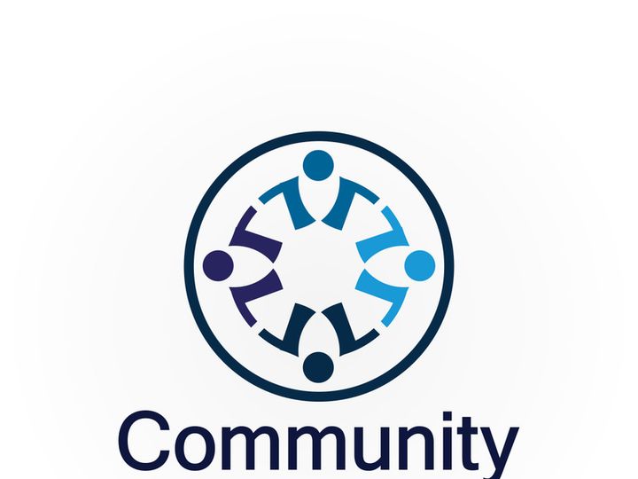 Community Logo Design Template for Teams or Groups.network and social icon design