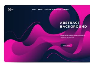 Modern abstract gradient wavy geometric background