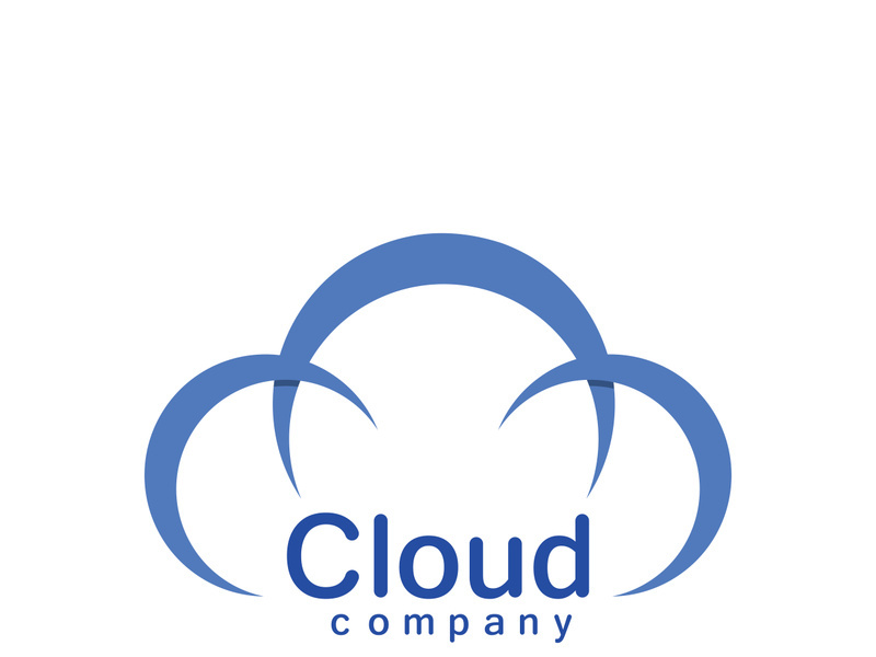 Cloud logo vector icon illustration