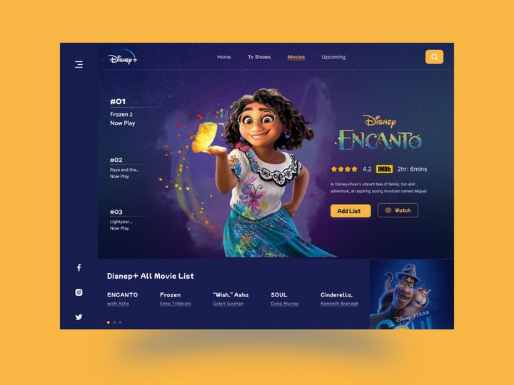 Watch Online Movie Web landing page