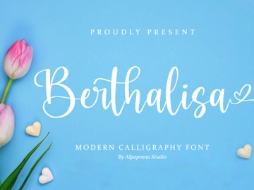 Berthalisa - Modern Calligraphy Font preview picture