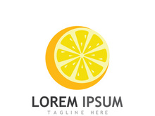 Fresh citrus fruit logo design.