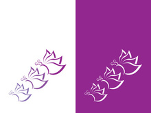 Butterfly logo icon vector design illustration