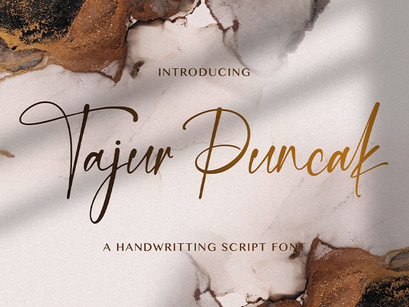 Tajur Puncak - Handwritten Font