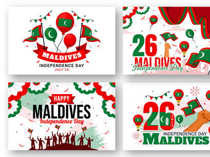 12 Maldives Independence Day Illustration