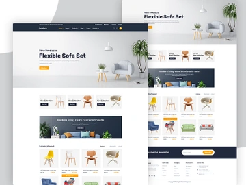 Furniture Store Landing Page Web Template preview picture