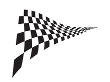 Race flag design illustration