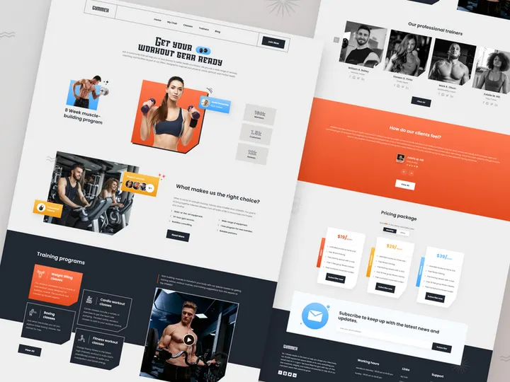 Fitness Studio Website Design