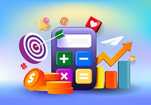 3D Laptop Business Illustration