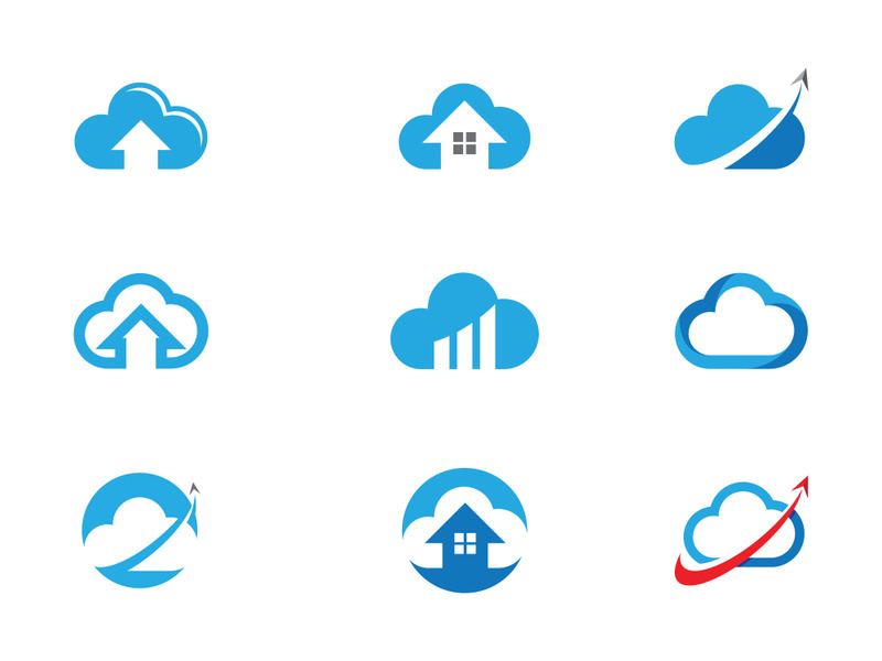 Cloud template vector