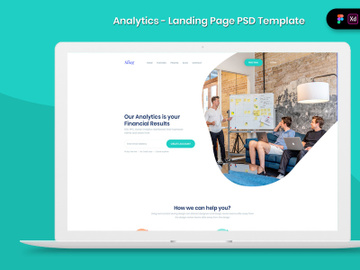 Analytics Landing Page Template preview picture