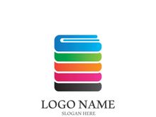 Digital book logo technology vector icon design