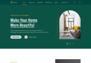 Interior Design Landing page