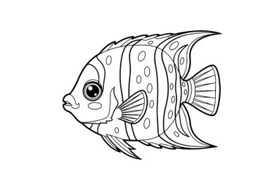 Cartoon fish wearing armor vector illustration preview picture