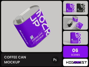 Coffee Can Mockup preview picture