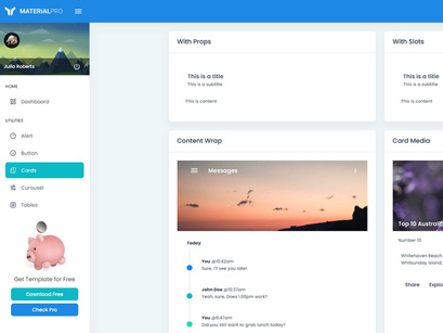 MaterialPro Free Vuetify Admin Dashboard Template