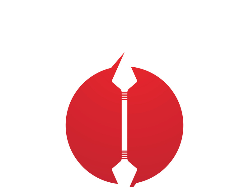 ninja weapons vector logo