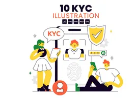 10 KYC Vector Illustration preview picture