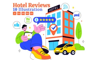 10 Hotel Reviews Illustration