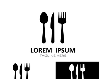 Creative spoon and fork logo. preview picture