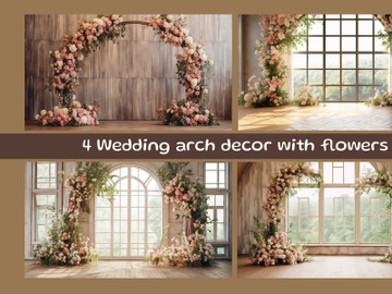 Wedding arch decor with flowers preview picture