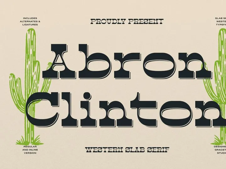 Abron Clinton | Western Slab Serif