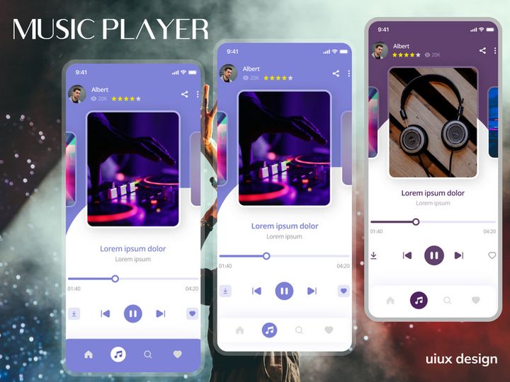 Music app redesign