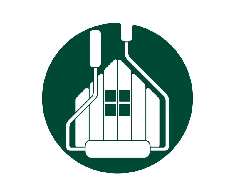 Home paint logo vector