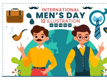 12 International Men's Day Illustration preview picture