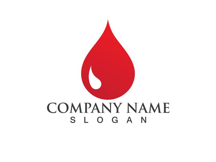Blood drop donor vector icon