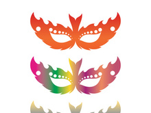 Masquerade Carnival Mask Icon and symbol vector