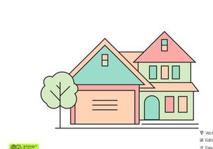 Colorful House Illustration Vector Bundle