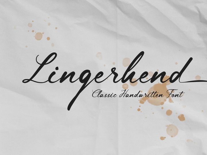Lingerhend - Classic Script Font