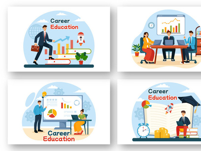 10 Career Education Illustration