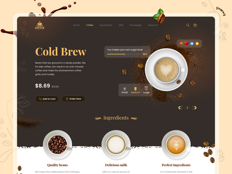 Coffee Shop Web page