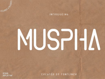 Muspha - Stencil Display Font preview picture