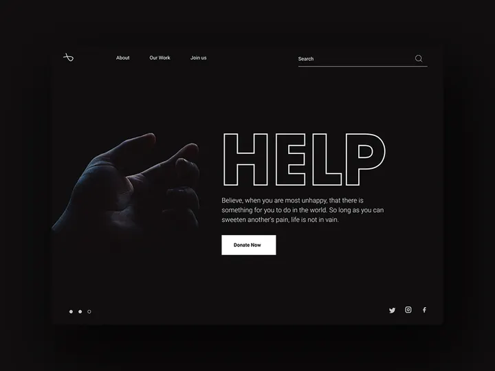 Non Profit Charity Web Concept