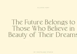 Allenia Luxurious Serif Font