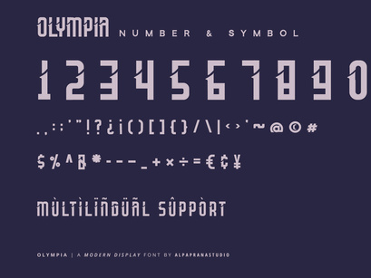 Olympia - Modern Display Font