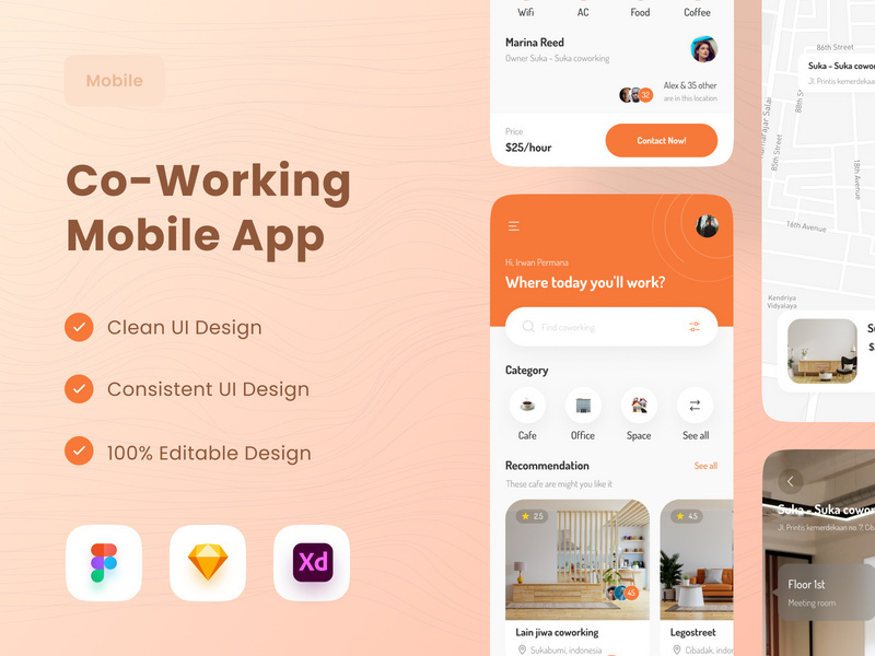 Co-Working Mobile App