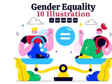 10 Gender Equality Illustration preview picture