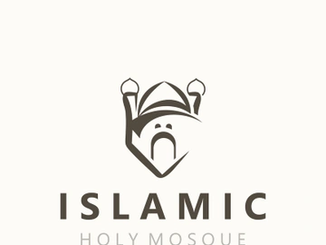 Islamic Mosque Logo design, template Islamic, Islamic Day Ramadan vector graphic preview picture